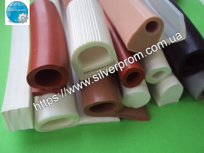 Силіконові ущільнювачі Silverprom Каталог силіконових профілів P, D, E форми для термокамер