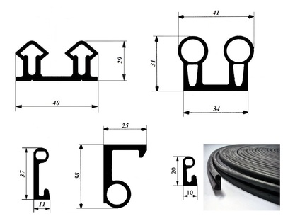 Уплотнители для дверей холодильных камер